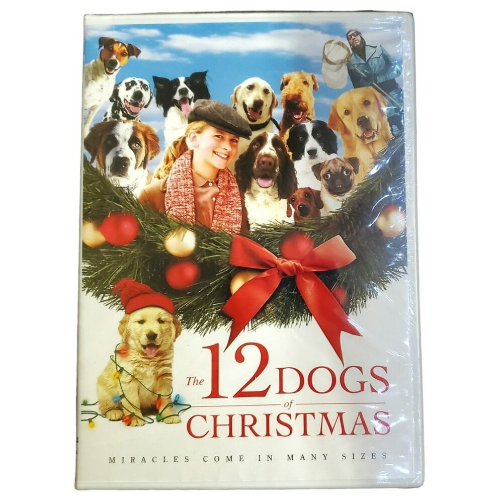 New 12 Dogs of Christmas DVD Movie Holiday Family Puppies Sealed